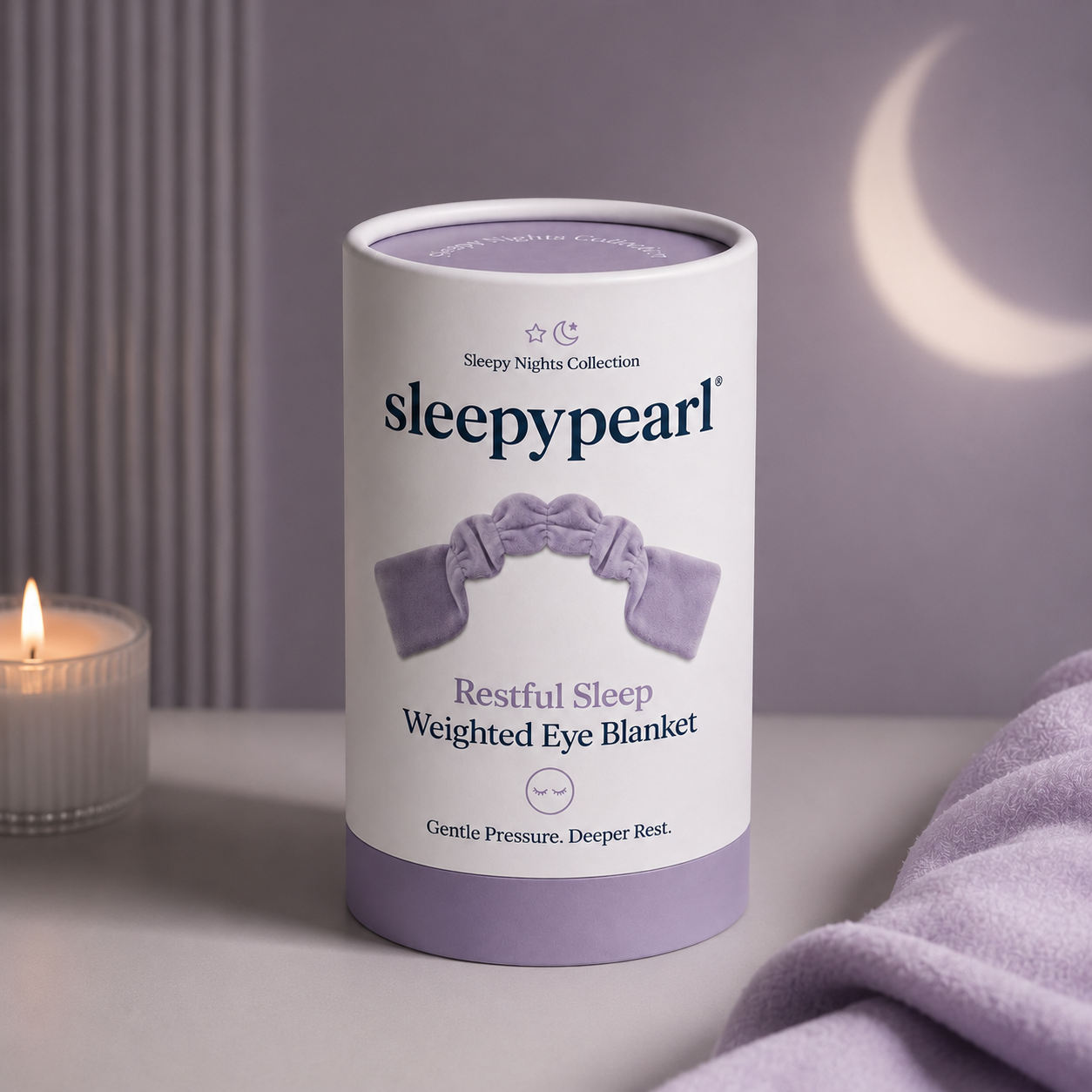 SleepyPearl™ – Calming Weighted Eye Blanket