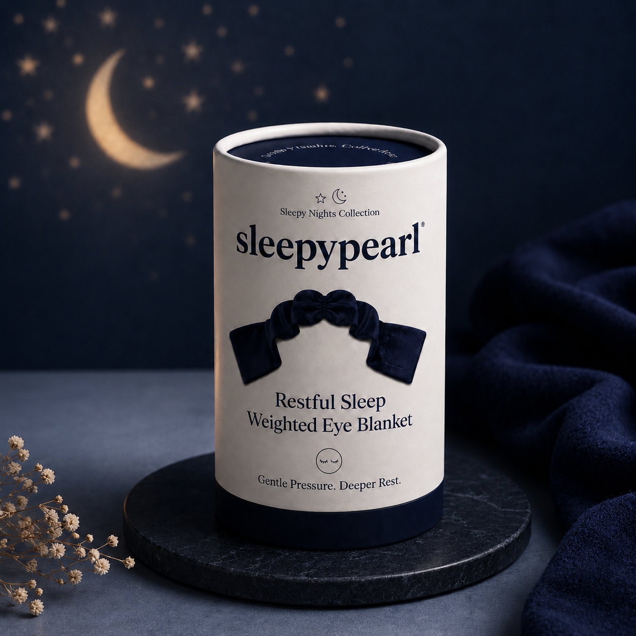 SleepyPearl™ – Calming Weighted Eye Blanket