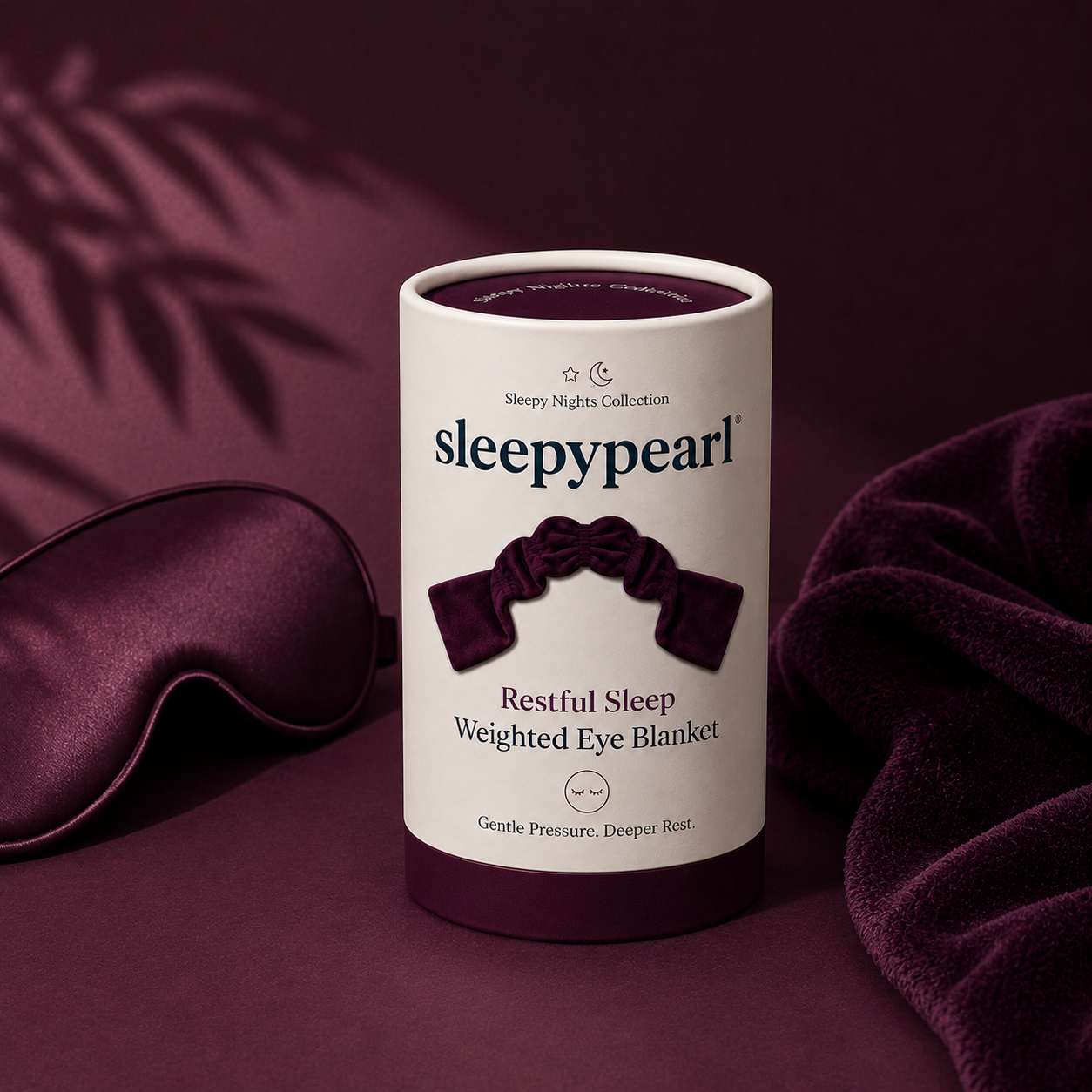 SleepyPearl™ – Calming Weighted Eye Blanket