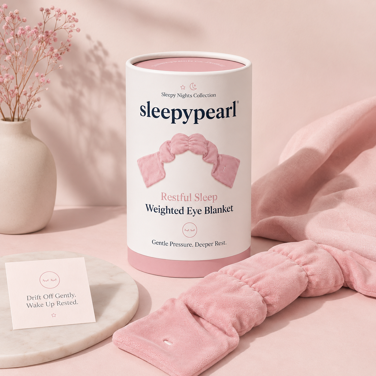 SleepyPearl™ – Calming Weighted Eye Blanket